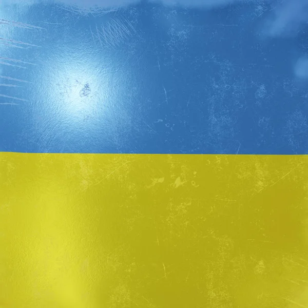 Ukrayna bayrağı simgesi — Stok fotoğraf