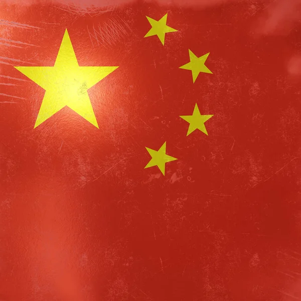 中国国旗图标 — 图库照片