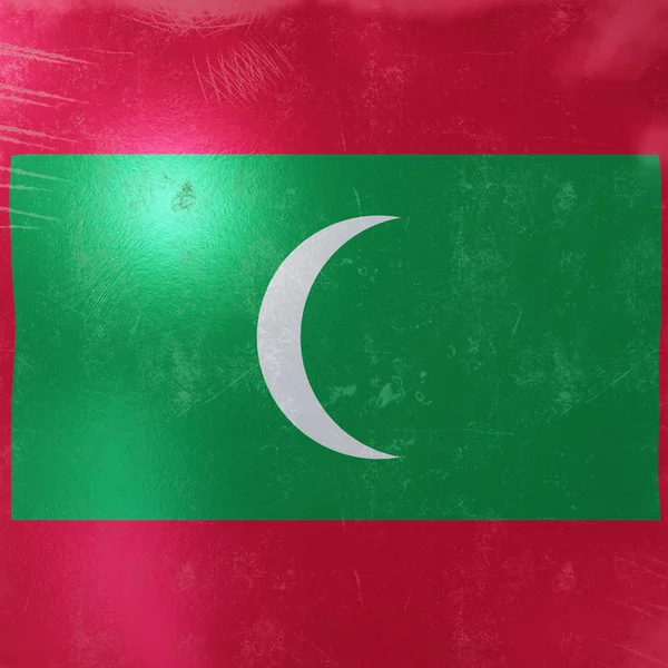 Maldiven vlag, pictogram — Stockfoto