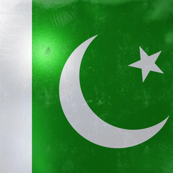 Значок прапорця Пакистану — стокове фото