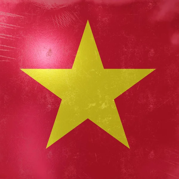 Vietnam flag icon — Stock Photo, Image