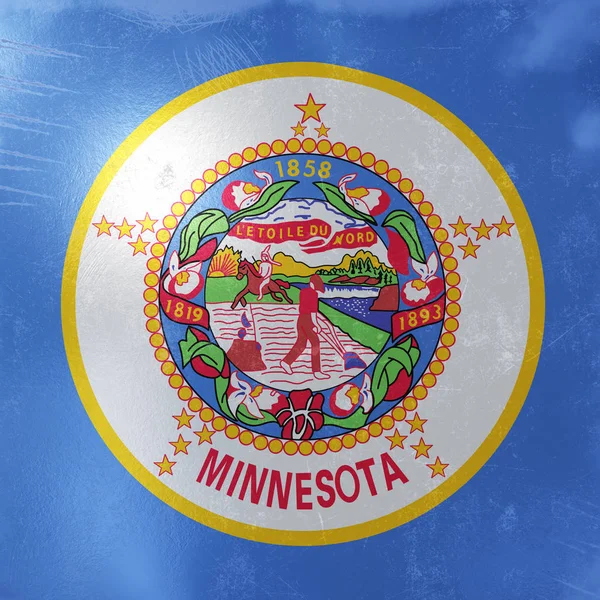 미네소타 주의 국기 — 스톡 사진