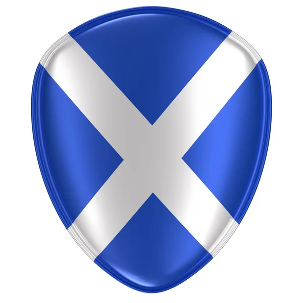 3d rendering of a Scotland flag icon. — Stock Photo, Image