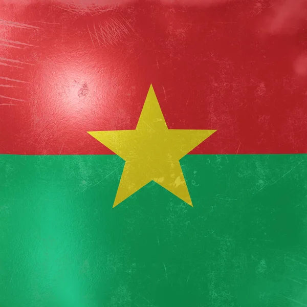 Burkina Faso icono de la bandera — Foto de Stock