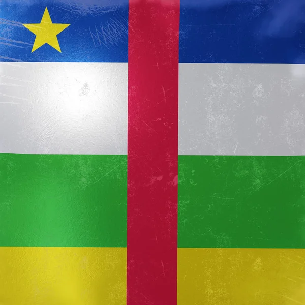 Central African Republic flag icon — Stock Photo, Image