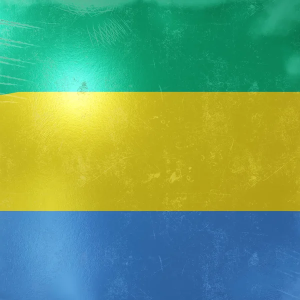 Gabon flaga ikona — Zdjęcie stockowe