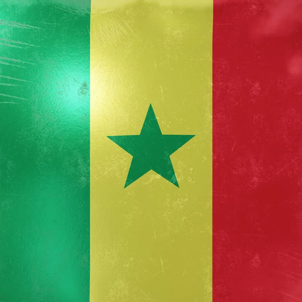 Senegal Bandera icono —  Fotos de Stock