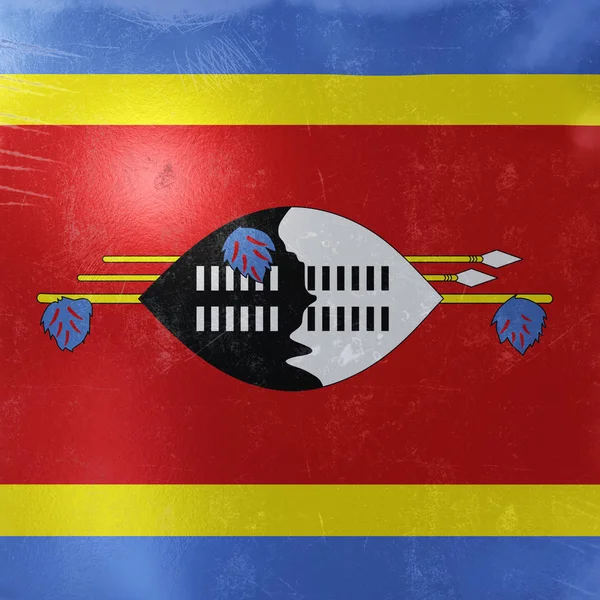 Suazilândia Ícone da bandeira — Fotografia de Stock