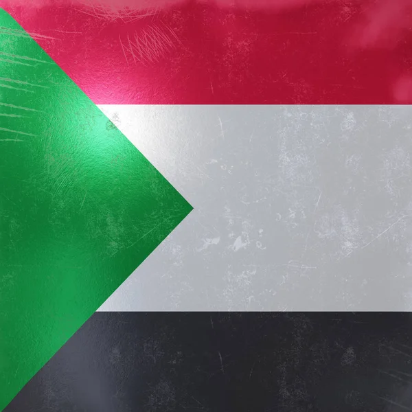 Ikone der Nordsudan-Flagge — Stockfoto