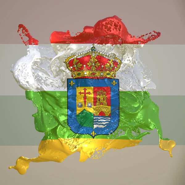La Rioja bayrak sıvı — Stok fotoğraf