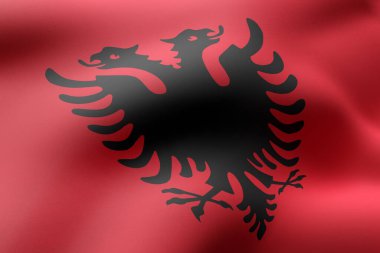 İpek bir Belçika bayrağının 3D canlandırması