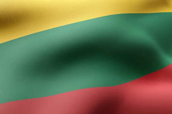 Зображення Деталей Замурованого Литовського Прапора — стокове фото