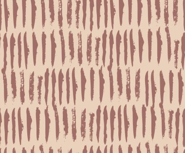 Modern Soyut Yaratıcı Tasarım Arkaplanı için Grunge Dikey Fırça Vuruşları Kusursuz Vektör Deseni.