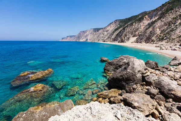 View Untouchable Beach Island Ionian Sea — Stock Photo, Image