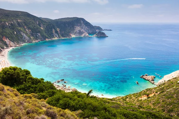 Baia Acqua Turchese Con Splendida Spiaggia Sabbia — Foto Stock