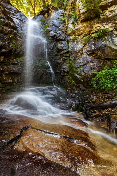 Waterfall Hidden Deep Mountain Ravine — Stock Photo, Image