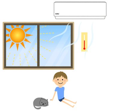 Odada çocuk serin / odaya serin bir çocuk bir örnektir.