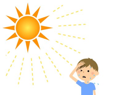 Güneş çarpması mi bir çocuk bir ısı inme/örnek olmak büyük olasılıkla bir çocuk.