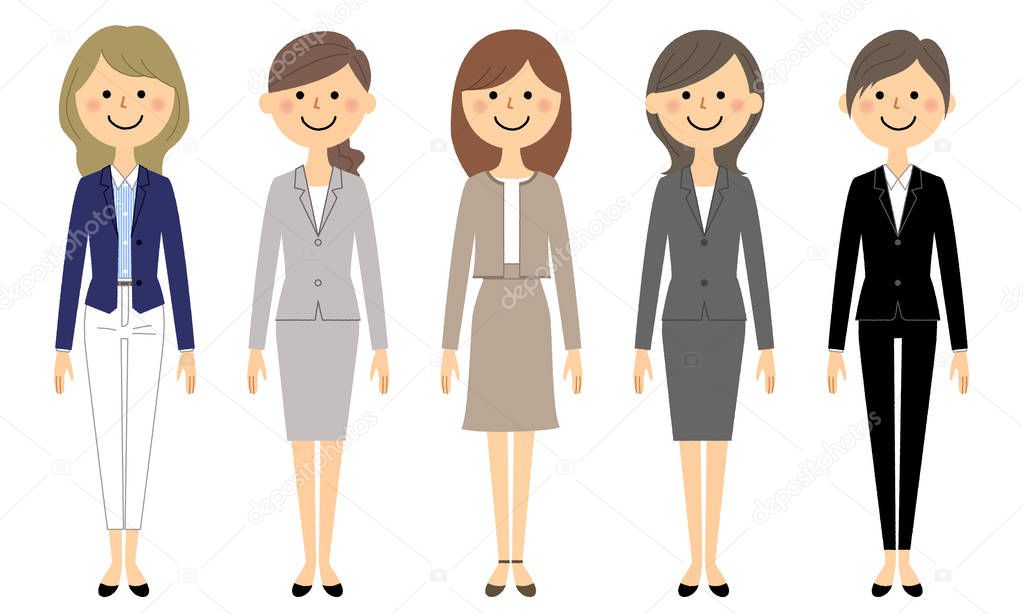 Business team,People in suit/People in suit. It is an illustration of a business team.