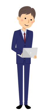 İşadamı, dizüstü bilgisayar / dizüstü bilgisayar ile bir işadamı bir örnektir.