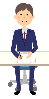 İşadamı, anlaşma/örnek belgeyi açıklayan bir genç iş kadını.