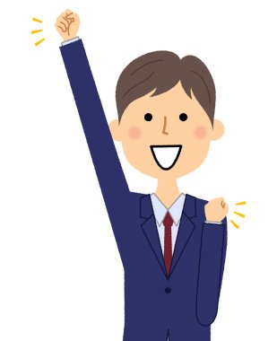 İşadamı, zafer pozu /It bir zafer teşkil etmektedir bir işadamı gösteren bir örnek bulunmaktadır..