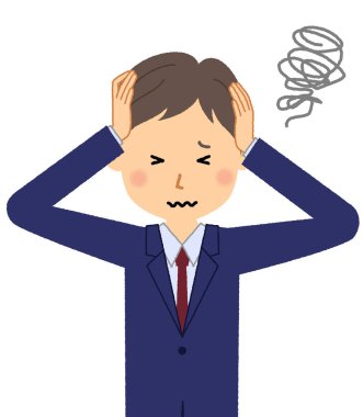 Başını tutan bir işadamı bir kafa/örnek tutmak için iş adamı,.