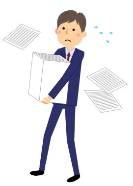 Yorucu iş adamı, iş / meşgul işadamı gösteren bir örnek bulunmaktadır.