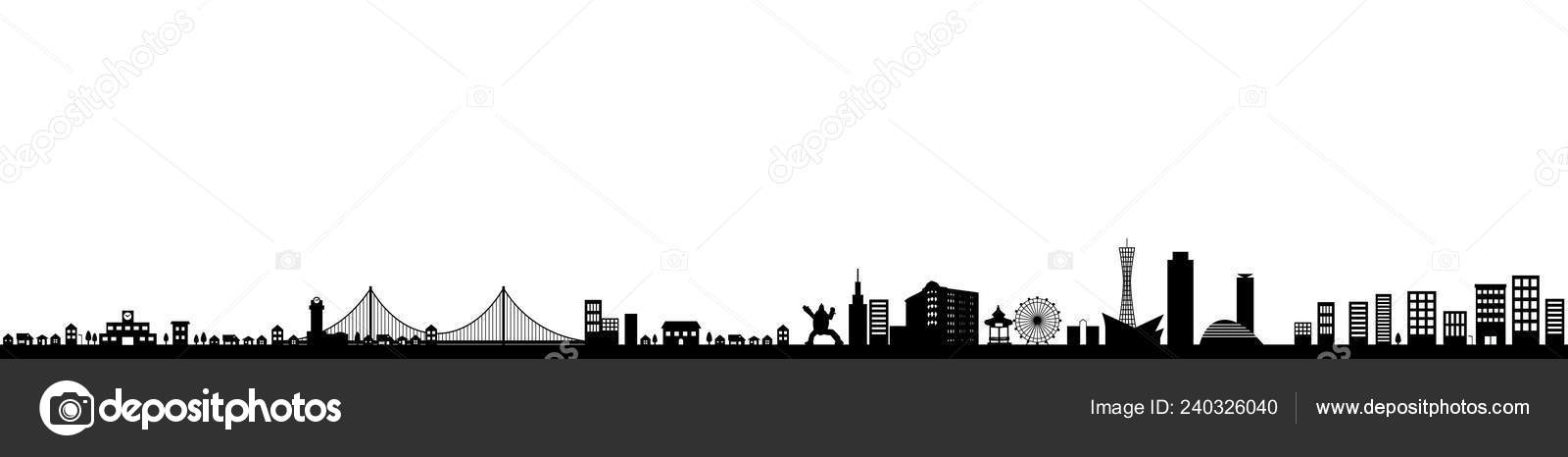 Grafico Vectorial 神戸 都市 シルエット Imagen Vectorial 神戸 都市 シルエット Depositphotos