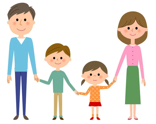 Family Family Illustration — Stock Vector