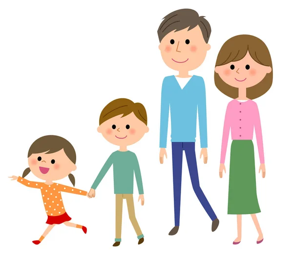 Familie Het Een Familie Illustratie — Stockvector