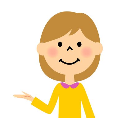 Yol gösterir kız / kız yol gösterir resmi bir.