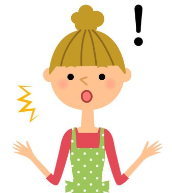 Sürpriz kadınlar önlük / bir önlük şaşırtıcı kadınsı bir örnektir.