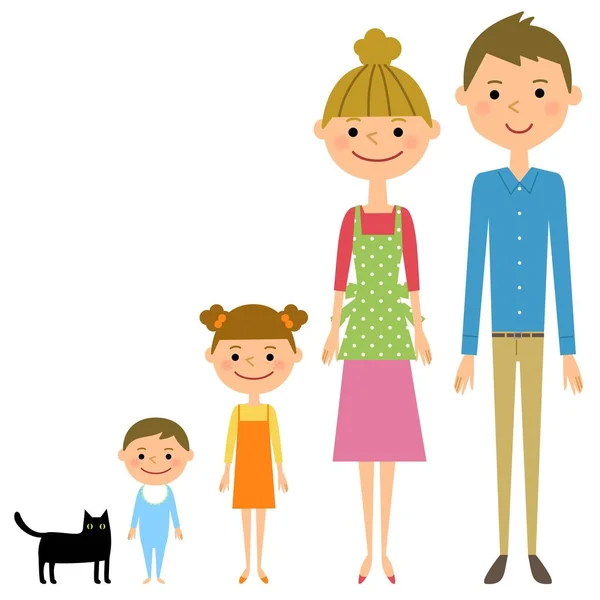 Famiglia Illustrazione Famiglia — Vettoriale Stock