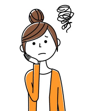 - Genç kadın, anne, rahatsız ol. - Sorunlu bir genç kadının çizimi..