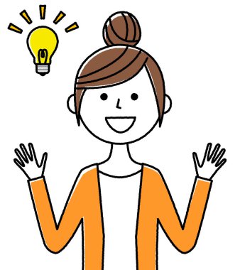 Genç bir kadın, anne, ilham veren ve ilham veren genç bir kadın..