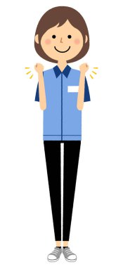 Kadın memur, zafer Duraklat / zafer poz yapan bir kadın memur bir örnektir.