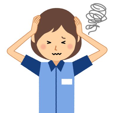 Bir kafa tutmak için kadın katip / bir kafa tutan bir bayan memur bir örnektir.