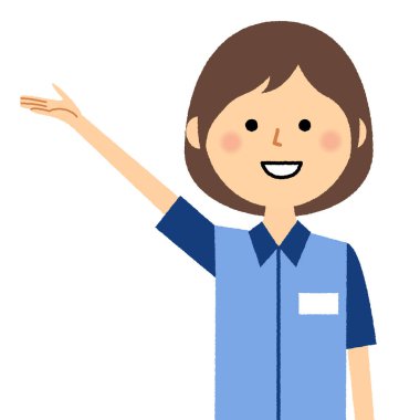 Kadın memur, açıklama/illüstrasyon açıklamak için kadın bir katip.