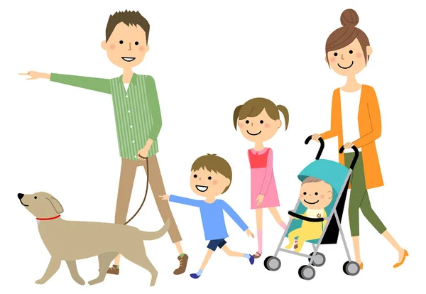 Yürümek, Aile/yürüyüş bir aile resmi.