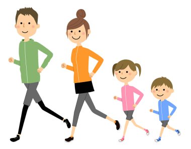 Running aile/Çalışan bir ailenin bir örneğidir.