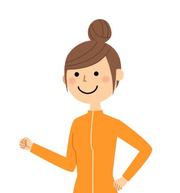 Genç bir kadın, Yürüyen / Resmedilen Genç bir kadın.