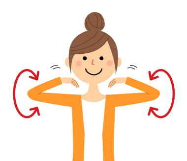 Genç bayan, Stretch / Bu esneme hareketleri yapan genç bir kadının resmi..