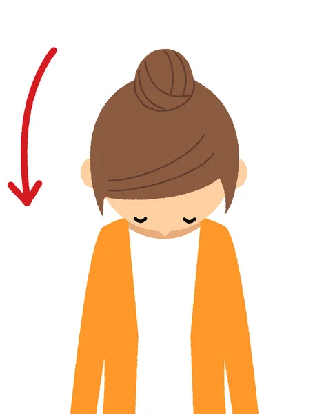 Young Woman Stretch Illustration Young Woman Doing Stretching — 스톡 벡터
