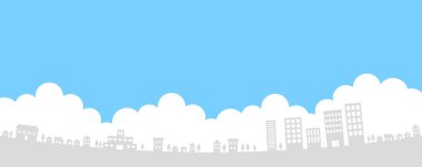 Şehir peyzaj/arka plan malzeme kent peyzaj.