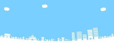 Şehir peyzaj/arka plan malzeme kent peyzaj.