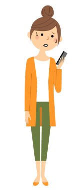 - Genç kadın, anne, rahatsız ol. - Sorunlu bir genç kadının çizimi..