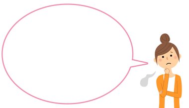 Genç kadın ile boş metin balon, balon / balon ilişkindir genç bir kadın.