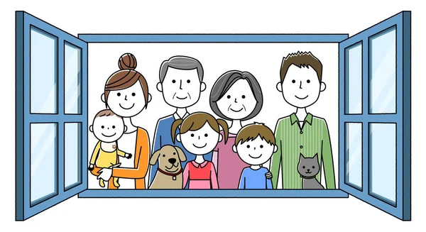 Third generation family Vector Art Stock Images | Depositphotos