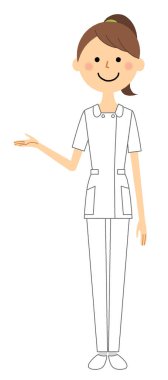 Hemşire, Açıklama / Bir hemşire İllüstrasyon açıklamak için.